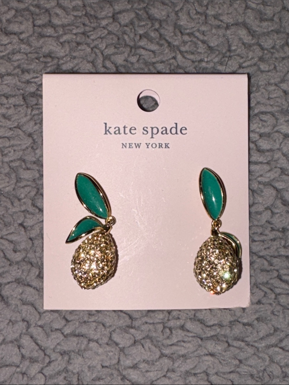 Kate Spade Gold Lemon Earrings